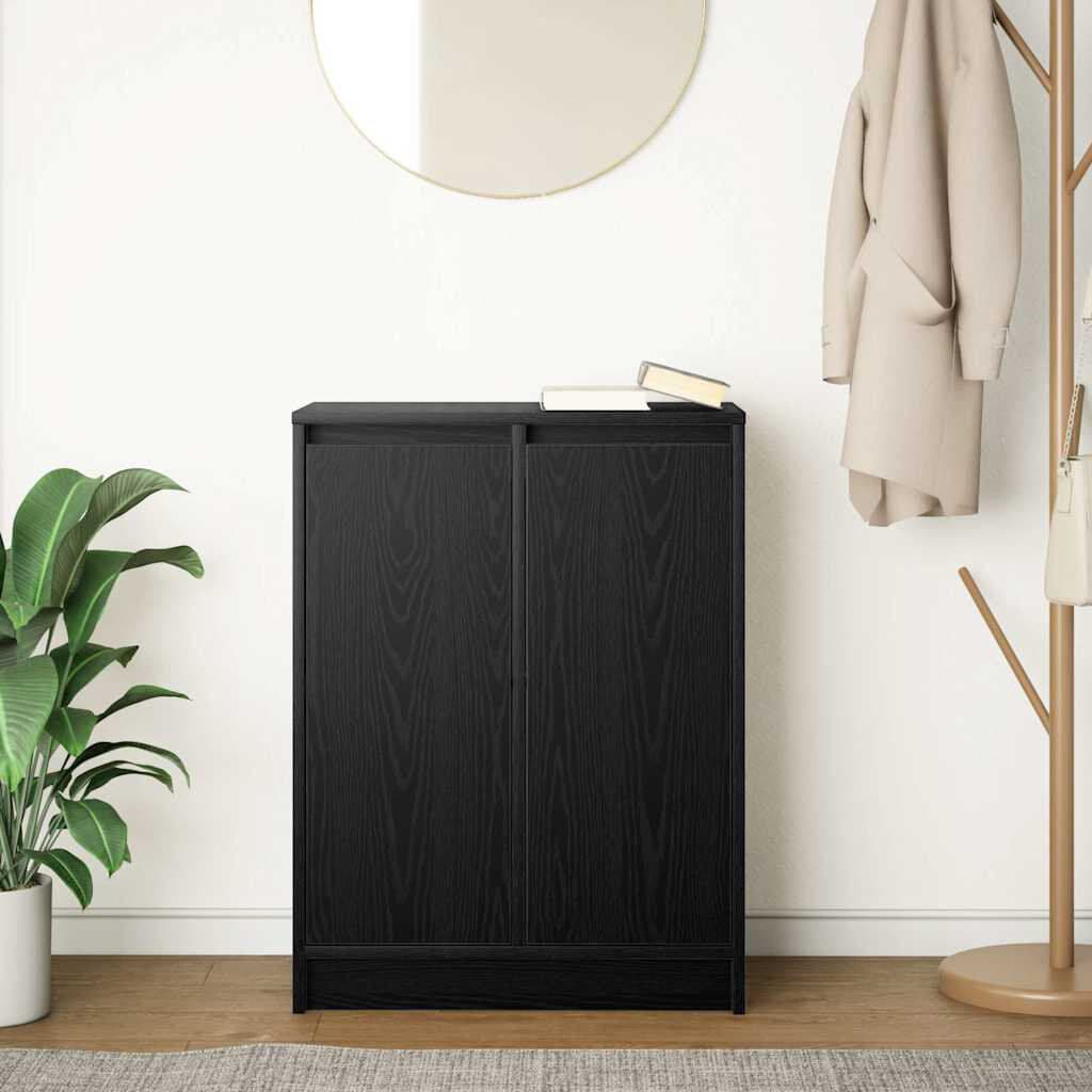 17 Stories Sideboard 57X34x76 Cm Engineered Wood Black Oak 76cm H x 57cm W x 34cm D
