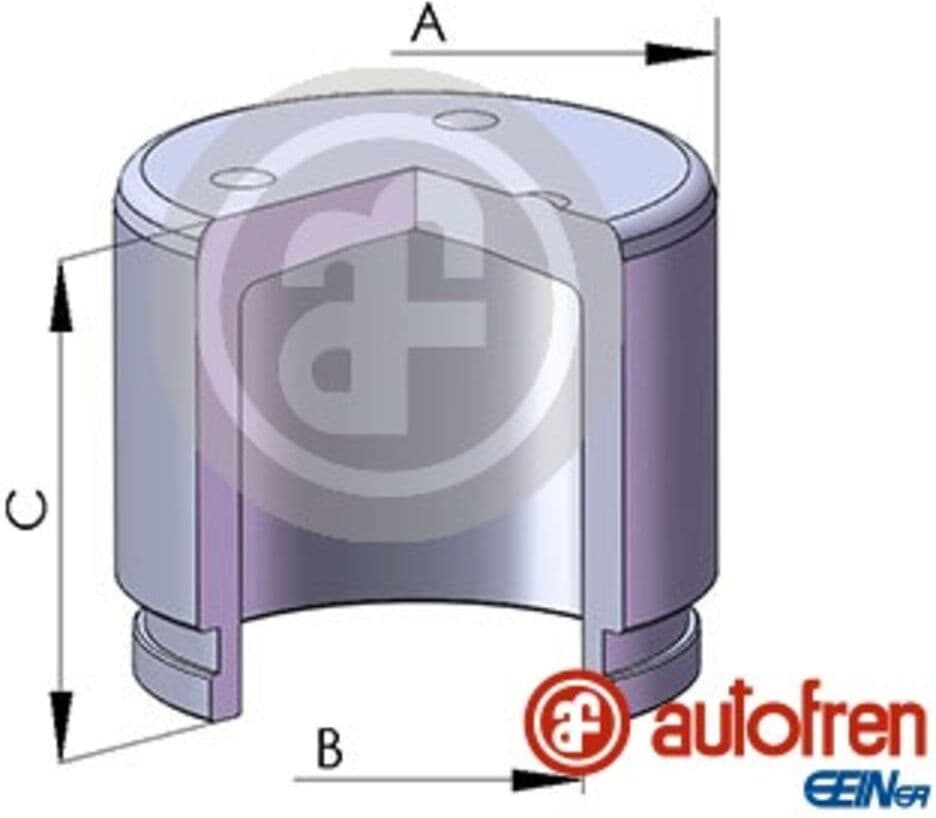 Autofren Seinsa Pistone, pinza freno D025692, anteriore
