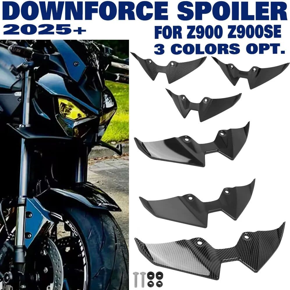 NONE For Kawasaki Z900 Z900SE 2025+ Front Lip Spoiler Wind Wing Cover Aerodynamics Fairing Winglets Z 900 SE Downforce Spoilers kit