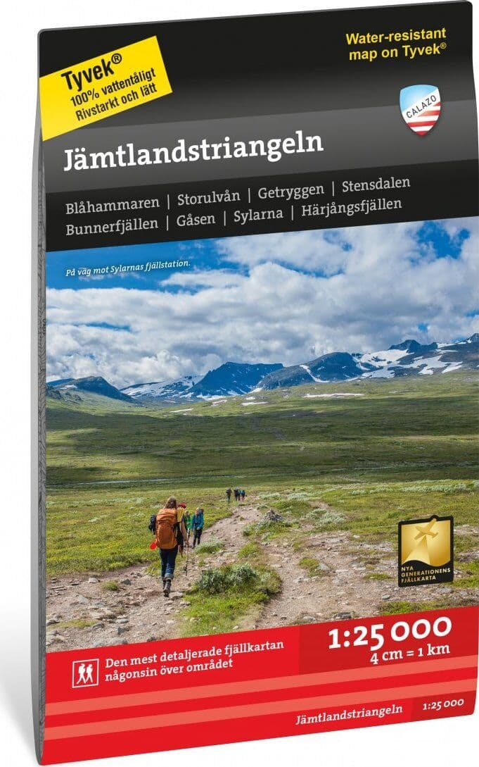 Calazo förlag Jämtlandstriangeln 1:25 000 NoColour One Size