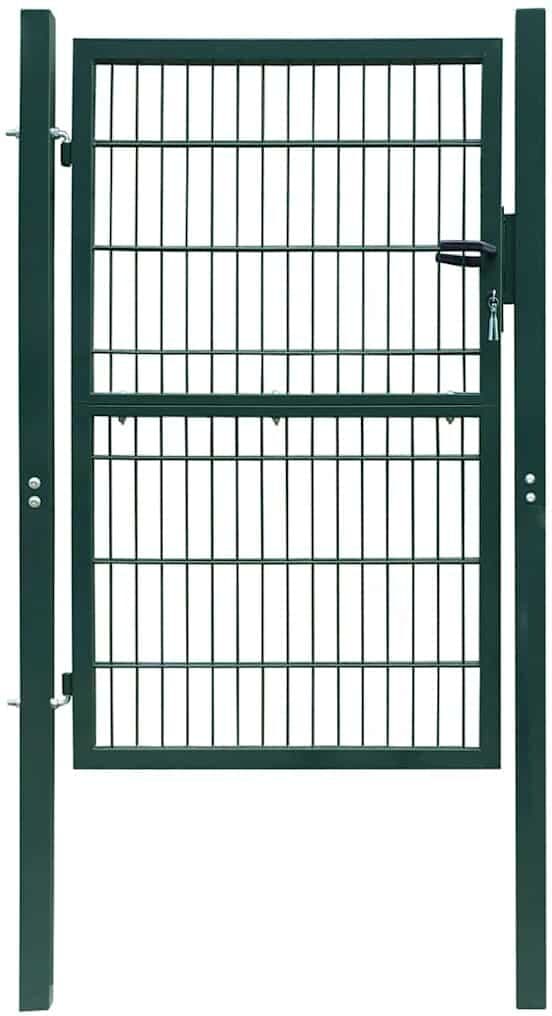 vidaXL Puerta de valla 2D (individual) Verde 100x120 cm Verde