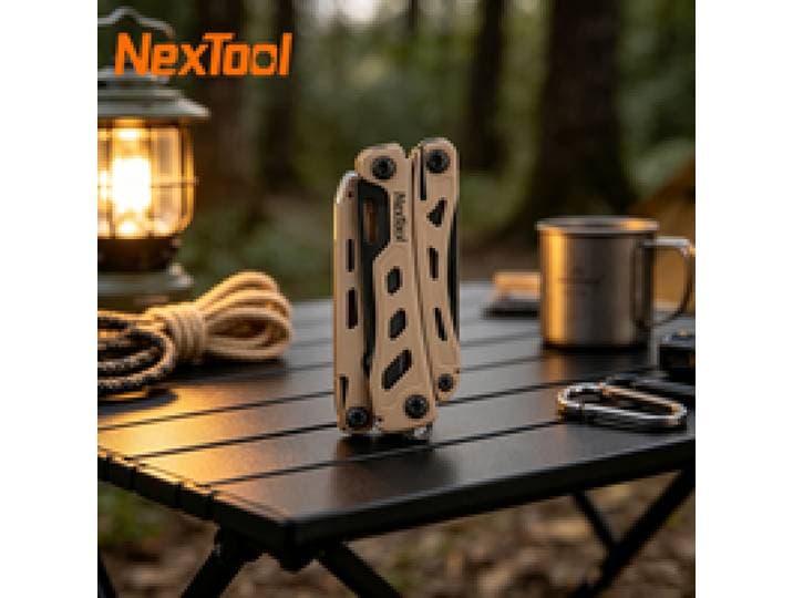 NexTool Mini Flagship F12 Sleutelhanger Multitool 15-in-1 Opvouwbare EDC-tool Schaar Tang Schroevendraaier Vijl Liniaal Kleine OutdoorTools
