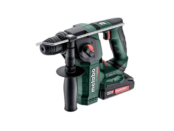 Akku-Bohrhammer METABO Metabo Akku-Bohrhammer BH 18 LTX BL , grün (grün, schwarz), B:272mm H:211mm, Bohrmaschinen, Akku-Bohrhammer, Mit zweitem Akku/Ladegerät/im Koffer