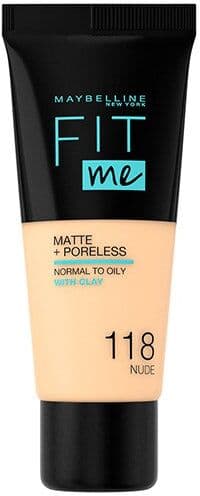 MAYBELLINE NEW YORK Fit Me Matte Poreless 118 Light Beige