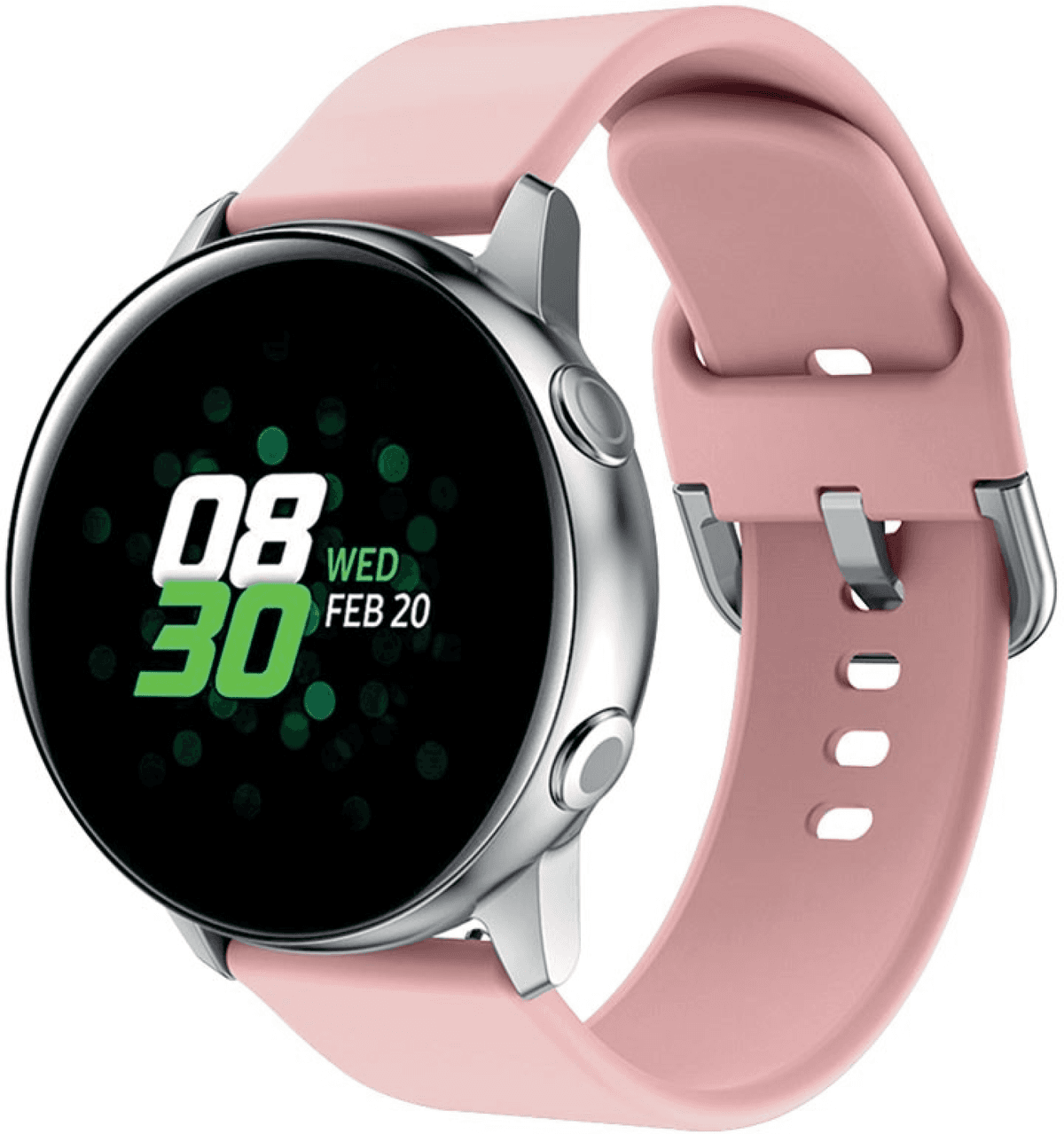 iS Bracelete Smartwatch em Silicone - Rosa