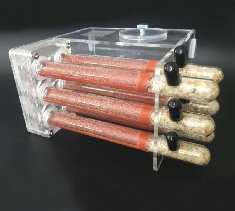 NONE 6 Plaster Bamboo Test Tubes Ant Farm House with Feeding Area Pet Anthill Workshops Ant Nest Insect Box Ants House Test Tube Nest