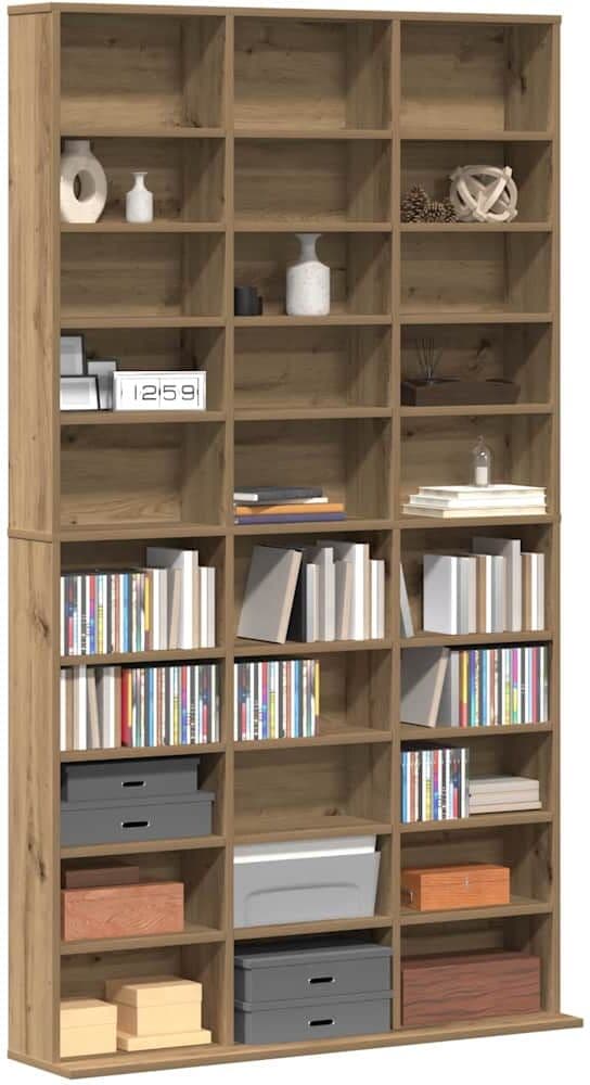 vidaXL Meuble CD Chêne artisanal 101 x 23 x 177,5 cm Bois d'ingénierie