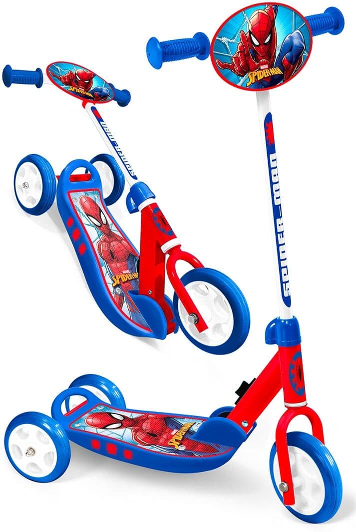 Stamp Patinete Spiderman 3 Ruedas Plegable .
