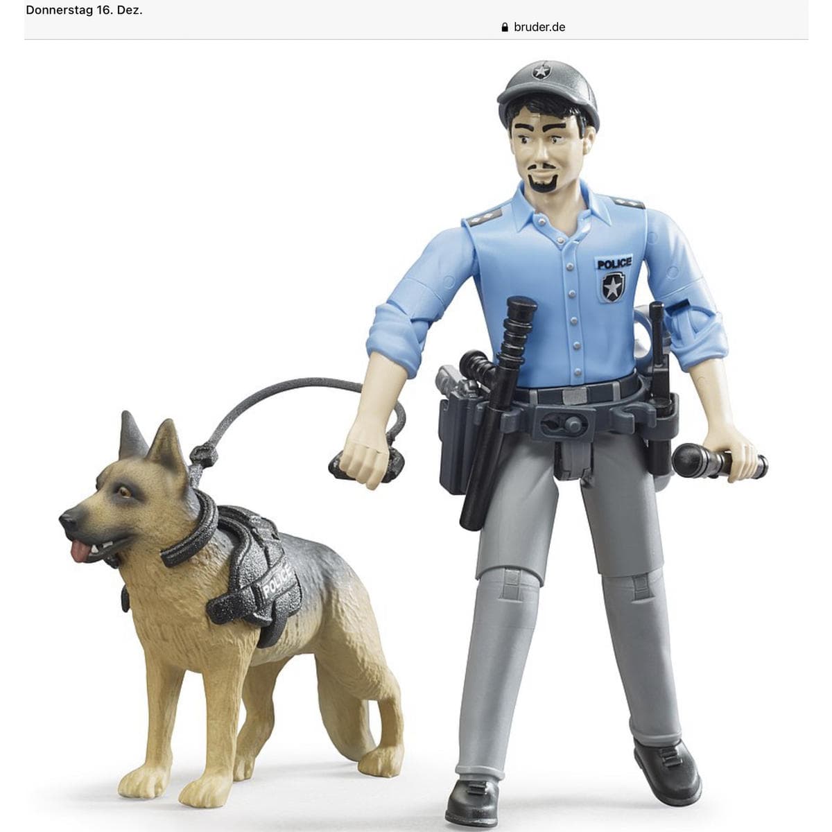 62150 Bruder bworld Polizist mit Hund