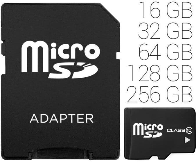 Kingston Micro SD 8 / 16 / 32 / 64 / 128 / 256GB 16GB class 10