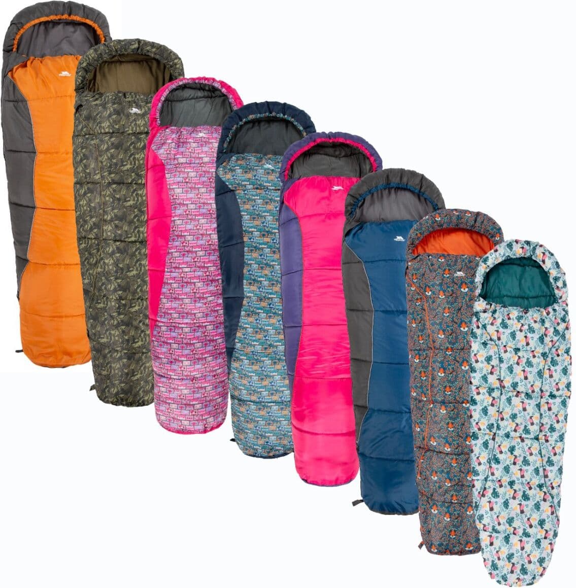 Trespass Bunka Børne Sovpose 3 Sæson Let-Rich Teal-One Size