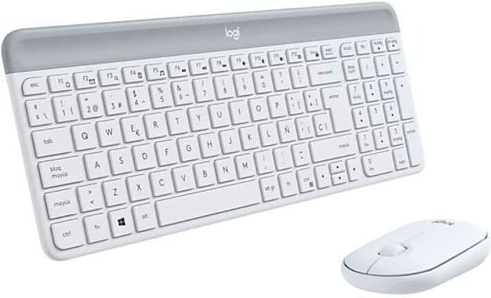 Teclado + Ratón Logitech MK470 Inalámbrico Wireless, Blanco, Nuevo
