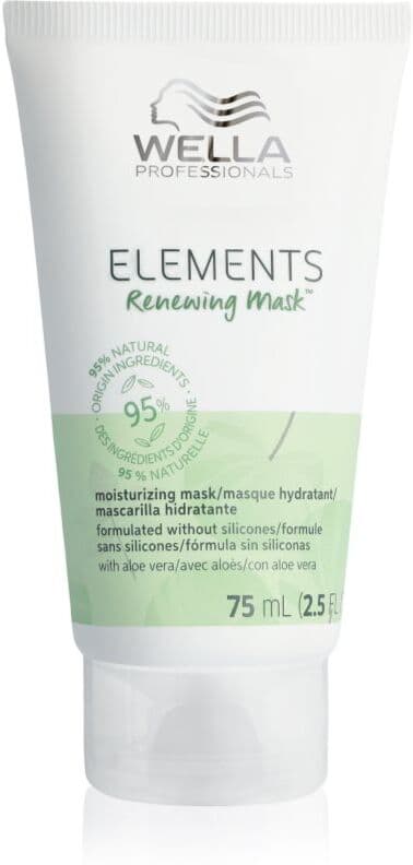 Wella Professionals Elements Renewing αποκαταστατική μάσκα Για λάμψη και απαλότητα μαλλιών 75 ml
