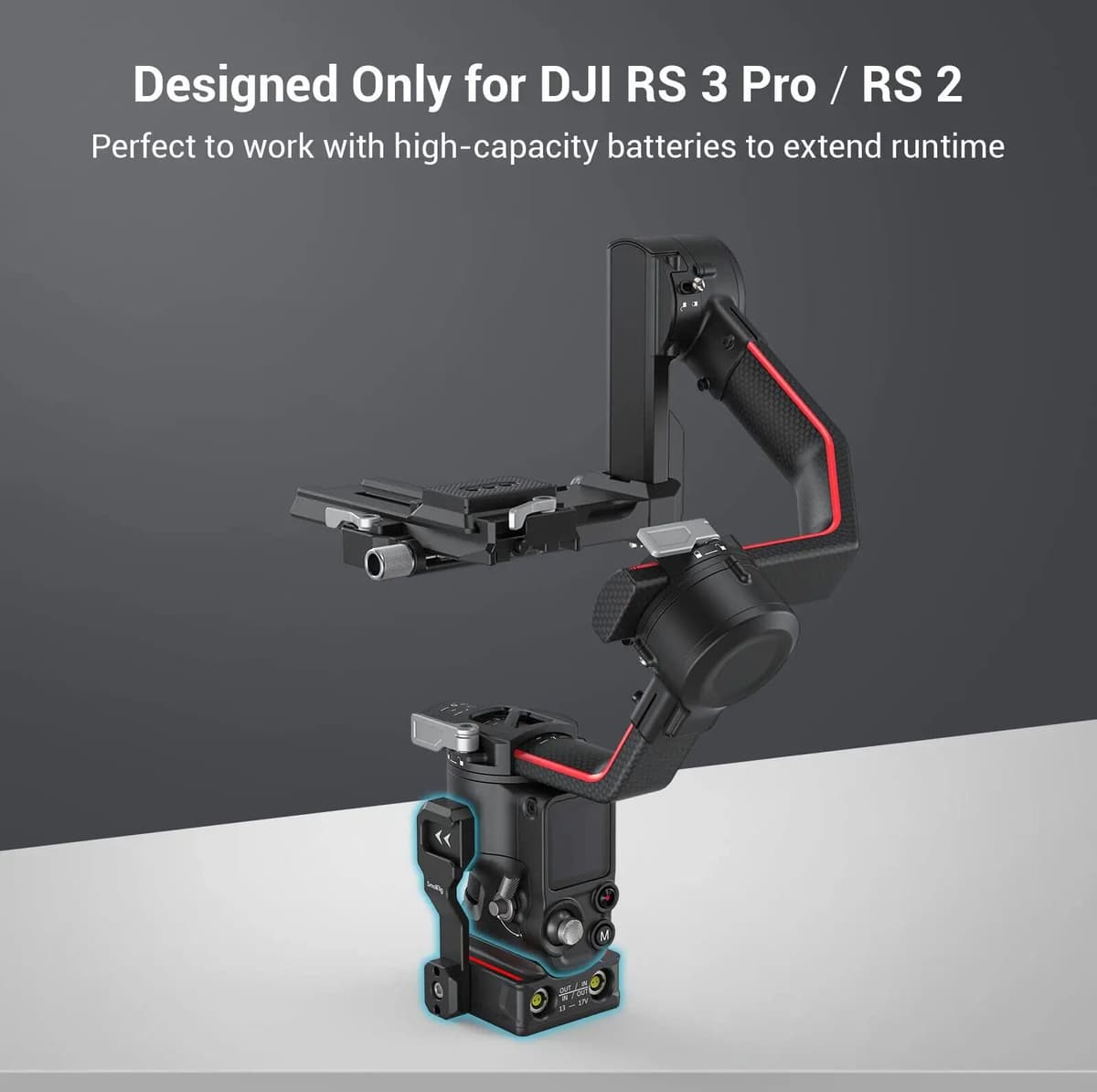 NONE SmallRig 3252 Power Supply Base Plate for DJI RS 2 / RS 3 Pro/ RS 4 Pro ,External  Feeding Solution For DJI