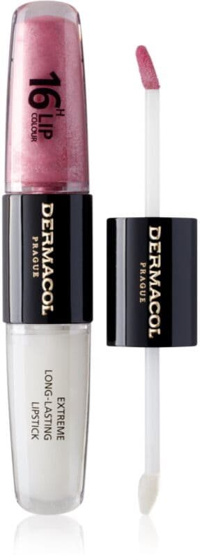 Dermacol 16H Lip Colour Long-Lasting Lipstick and Lip Gloss shade 11 Soft Heart 2x4 ml
