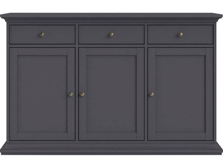 Kommode HOME AFFAIRE Paris , grau, B:143,7cm H:91,66cm T:46,1cm, Holzwerkstoff, Sideboards, Kommode, mit vielen Staurammöglichkeiten und einer Rahmenoptik