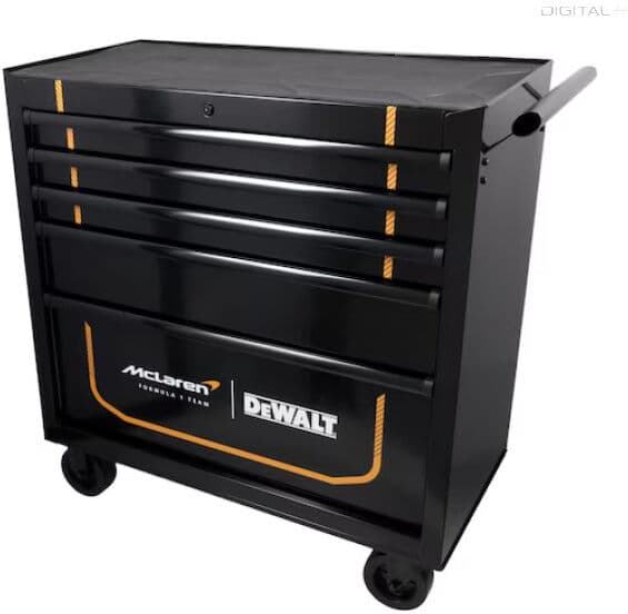 DEWALT Szerszámkocsi, McLaren F1 Team, 5 fiókos roller cabinet