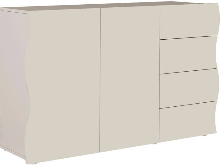 Sideboard HOME AFFAIRE Onda , beige (kaschmir), B:130cm H:81cm T:40cm, Holzwerkstoff, Sideboards, Sideboard