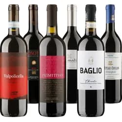 Delinat-Entdeckerpaket 6 x 1 Fl. = 6 Fl. Biorotwein, Bio Probierpakete