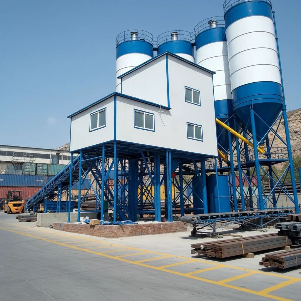 NONE Source Factory Dry Wet Portable Electric Cement Concrete Production Line with Gearbox Ready Mix Plant
