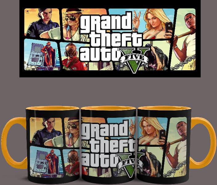 GTA V bögre (Narancssárga)