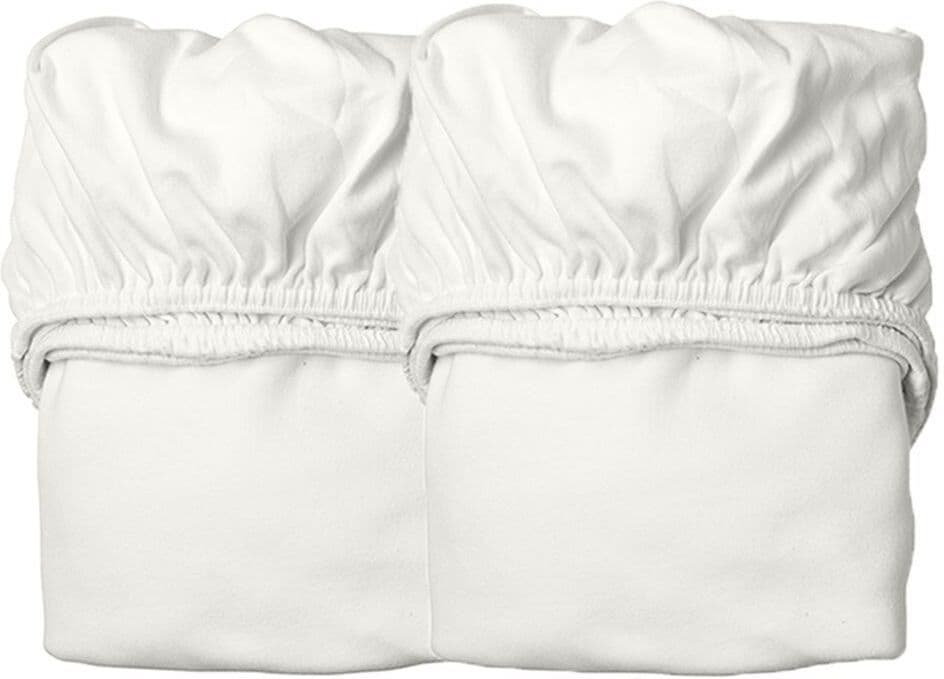 Leander Laken til babyseng, Økologisk, 2 pk, Snow