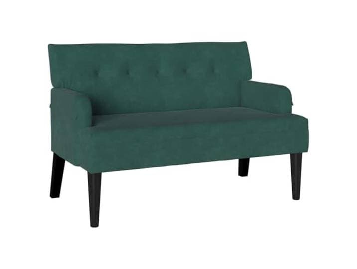 vidaXL Chesterfield Bank Donkergroen 112 x 65,5 x 75 cm Fluweel