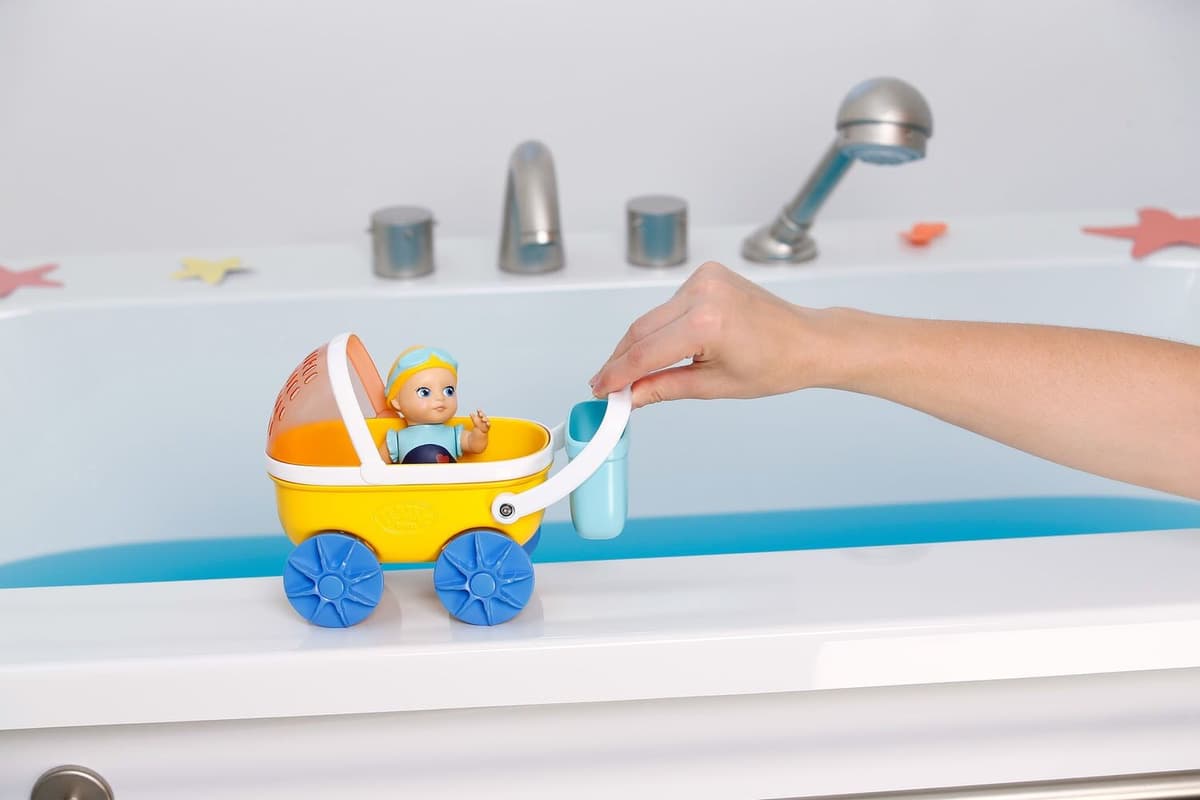 Badespielzeug BABY BORN "Splish Splash Kinderwagen mit Emma", bunt, Wasserspielzeuge, Baby, Badespielzeug