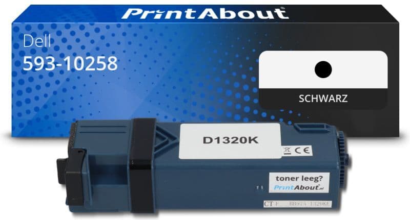 PrintAbout Toner kompatibel mit Dell 593-10258 (DT615) - Schwarz