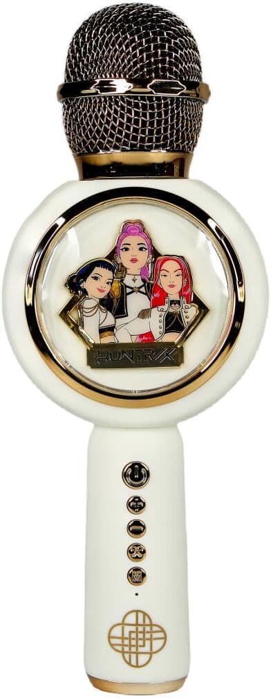 OTL Micrófono Bluetooth con luz LED y altavoz con efectos de voz KPOP Demon Hunters Golden.