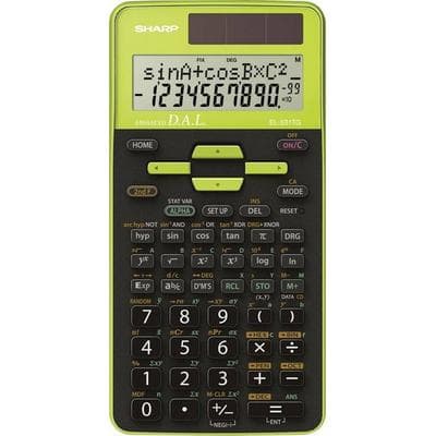 Sharp EL-531TG Schulrechner Grün Display (Stellen): 10 solarbetrieben, batteriebetrieben (B x H x T) 80 x 15 x 161 mm