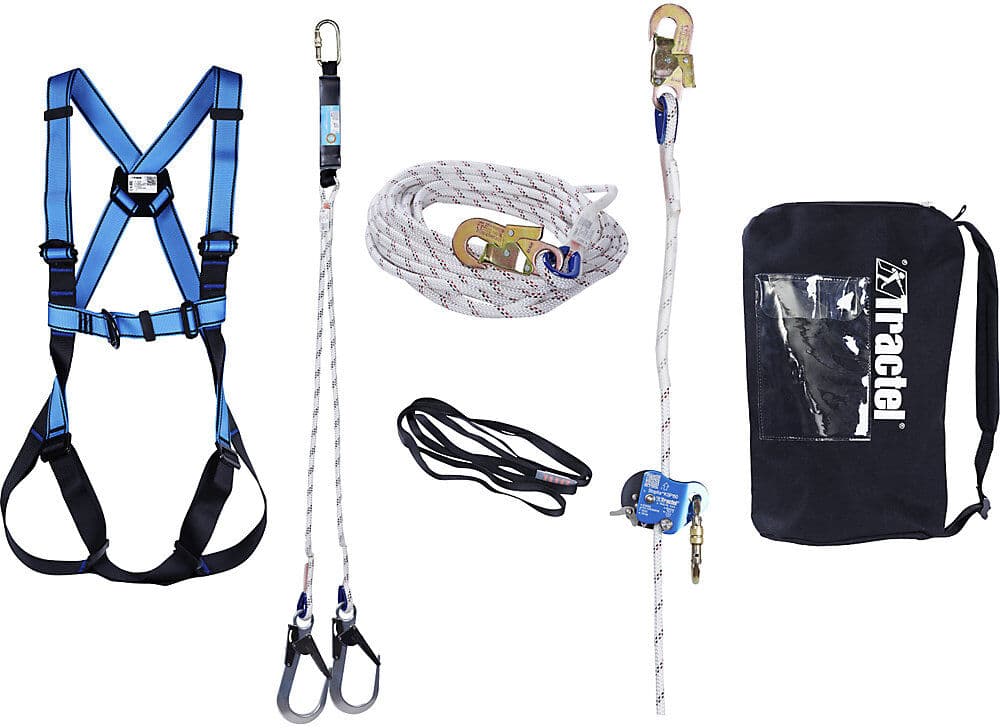 kaiserkraft PSA-Fallschutz-Set ALLROUNDER, Tragfähigkeit 150 kg, XL