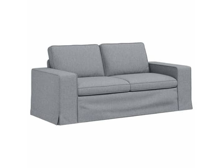 Coespram Modulares Ecksofa 3-Sitzer Couch Hellgrau 182x80x82 cm Stoff Flexibles 2-Teile Polstersofa mit Metallrahmen und bequemen Kissen für entspannte Stunden im Wohnzimmer oder Schlafzimmer.