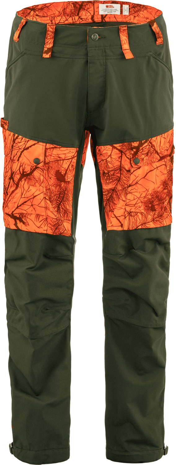 Fjällräven Men's Lappland Hybrid Trousers Orange Multi Camo-Deep Forest Orange multi camo-Deep forest 46