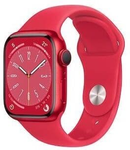 Apple Watch Series 8 Aluminium 41 mm (2022)   GPS   (PRODUCT)RED   Pasek sportowy (PRODUCT)RED M/L - Refurbished