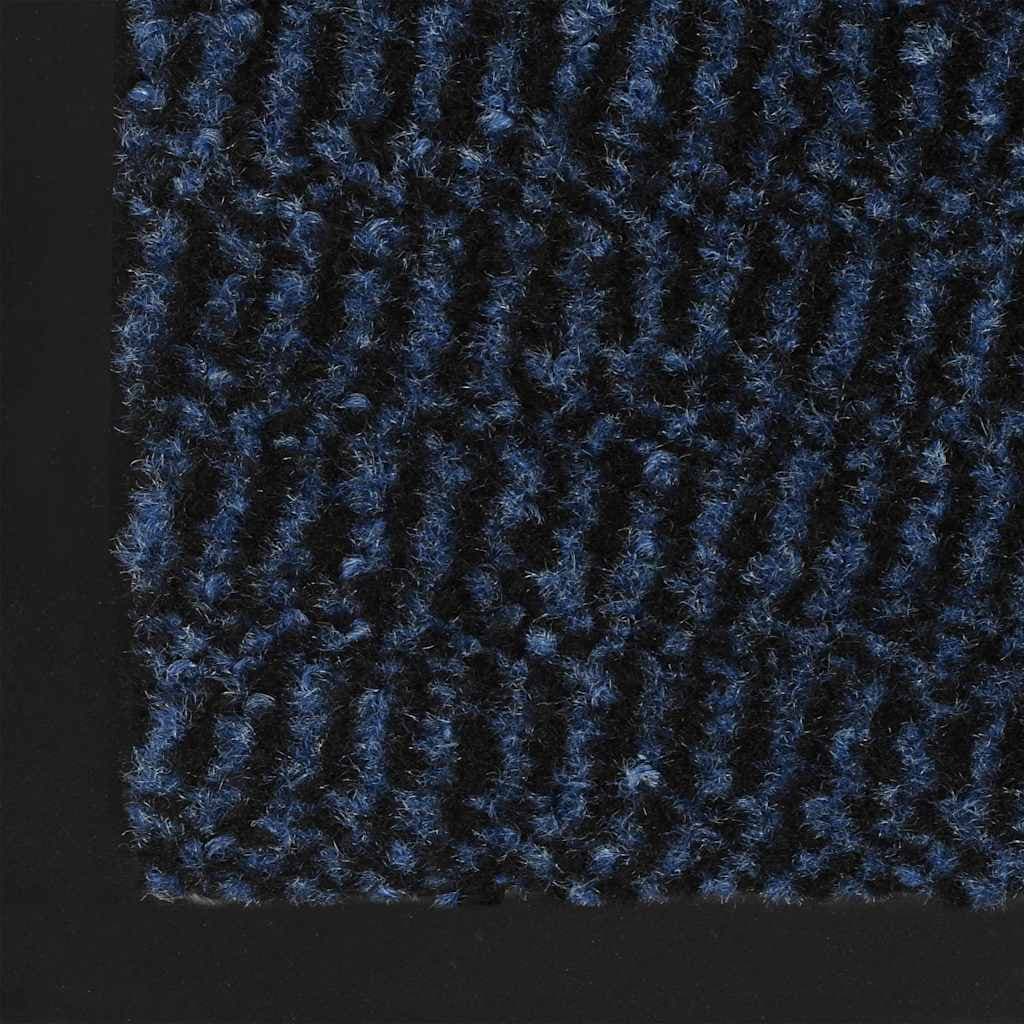 vidaXL Paillasson rectangulaire 60 x 90 cm Bleu