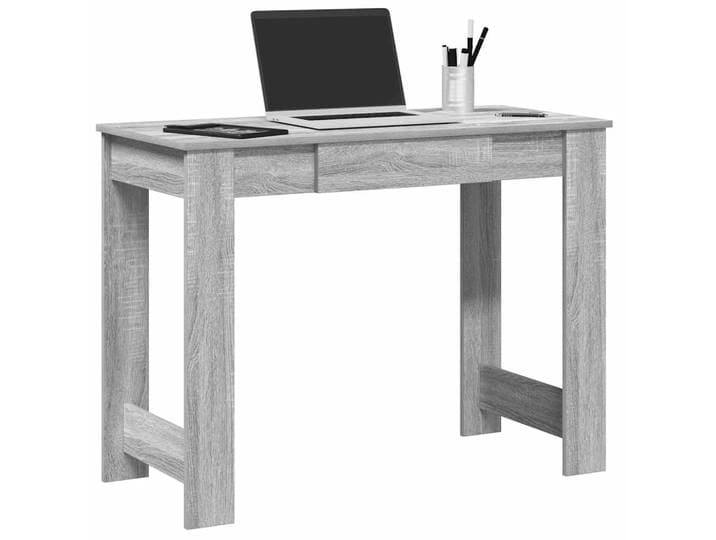 vidaXL Schreibtisch Grau Sonoma 100x45x75 cm Holzwerkstoff