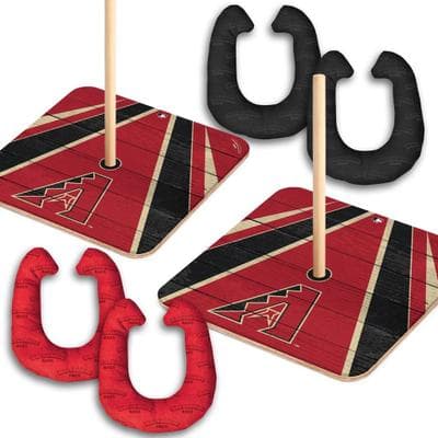 Skip's Garage Arizona Diamondbacks MLB Horseshoe Bag Toss Game