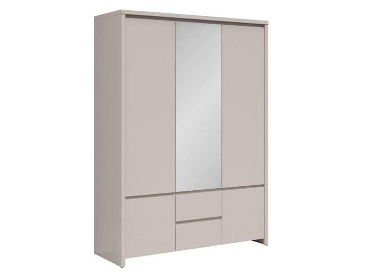 Petits-meubles Kleiderschrank 3 Türen Soren Kaschmir, Holzwerkstoff, 153.5x211x55.5 cm, Schlafzimmer, Kleiderschränke