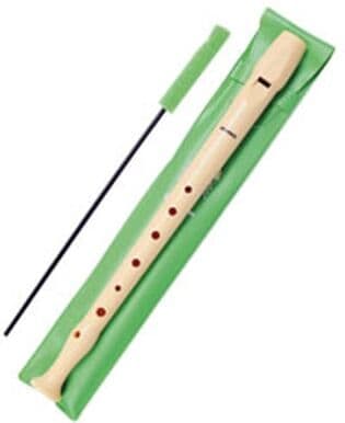 WHITE LABEL Flauta de plástico Hohner   Capa verde   Cor marfim