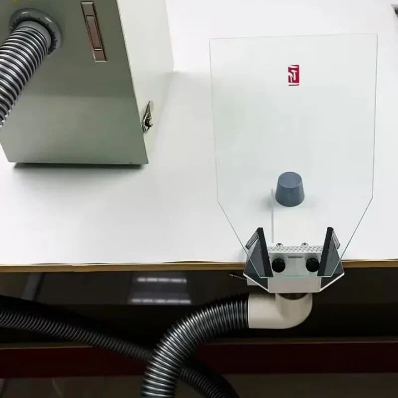 DCNF 1 Set Dental Laboratory Desktop Dust Collector with Universal Suction Connection Pipe, Vacuum Port Accessory.