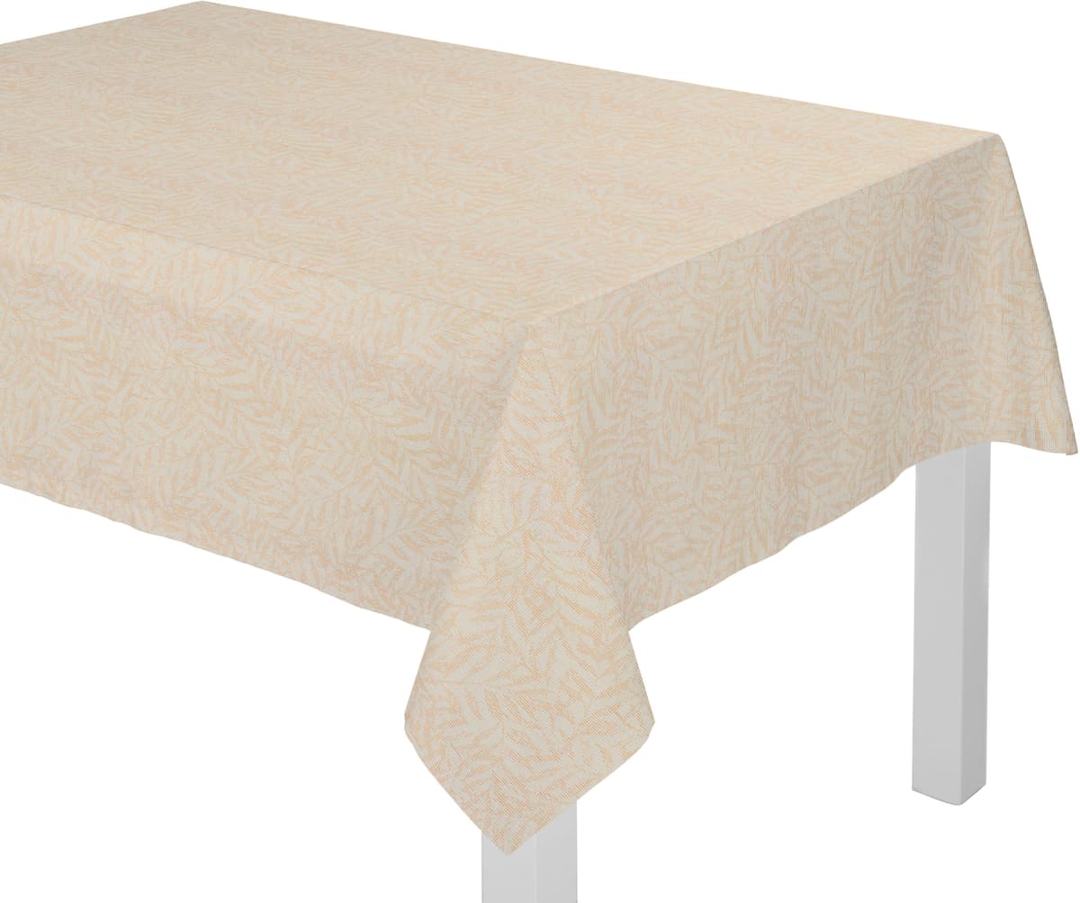 Tischdecke WIRTH "Gospic" Gr. 2, gold (goldfarben), B:120cm L:120cm, Baumwolle, Polyester, Tischdecken, Tischdecke