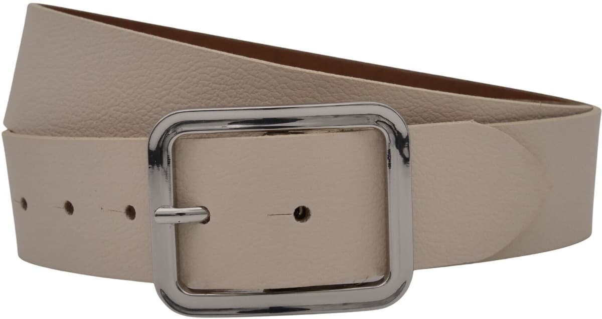 Ledergürtel ANNAMATONI "AnnaMatoni AnnaMatoni Damen Leder Gürtel Echtleder mit moderner", Damen, Gr. TW 115, beige (sand 105), 100% Leder, Gürtel Ledergürtel