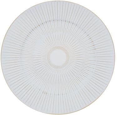 Saro Starburst Charger Plates, Set of 4 - Textured Radiating Line Design