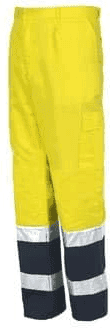 Calças de Alta Visibilidade Amarelo Industrial Starter M