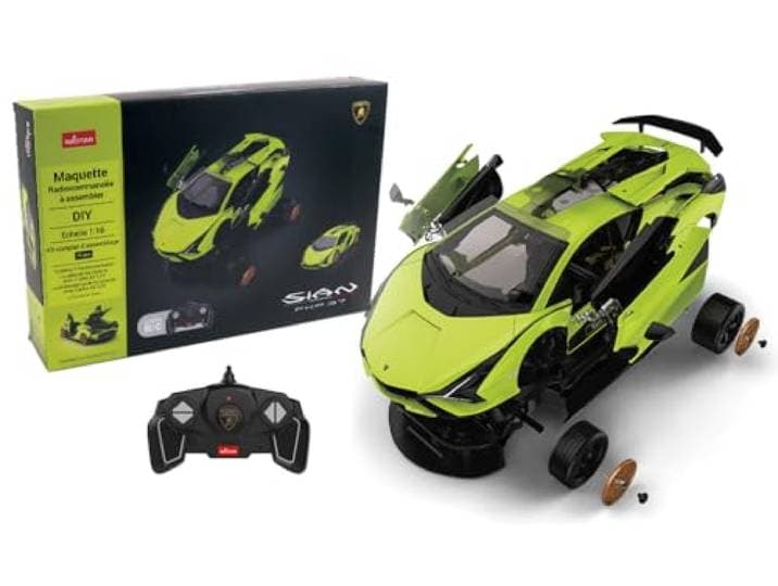 TURBO CHALLENGE - Lamborghini Sian - RC Prestige - 095622 - Afstandsbestuurbare auto - Groen - 1/18 - Bouwpakket - Batterijen niet inbegrepen - Kunststof - Vanaf 6 jaar