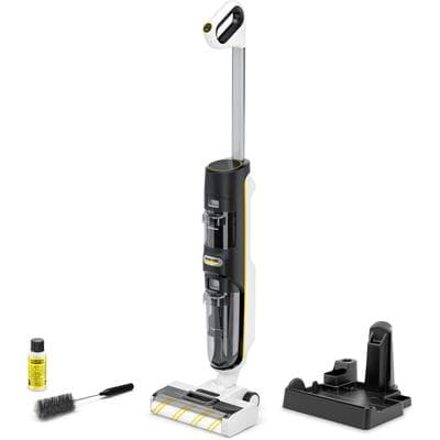 KÄRCHER Akku-Saugwischer "FCV 4", weiß, B:23,2cm H:113cm T:27,8cm, Akkusauger, 3 in 1-Reinigung, inkl. Lade-, Park- und Reinigungsstation