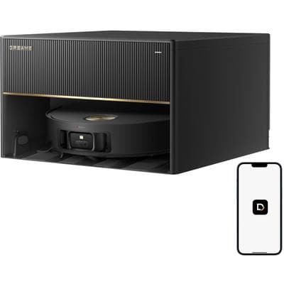 DREAME Saugroboter "mit Wischfunktion Dreame X50 Master, 20.000 Pa Saugkraft", schwarz, B:41,8cm H:24,9cm T:41,6cm, Saugroboter, Hindernisüberwindung, kompakte Basisstation