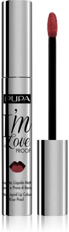 PUPA Milano I´m Loveproof ματ υγρό κραγιόν για μακρόχρονη επίδραση απόχρωση 005 Glam Mauve 2.7 ml