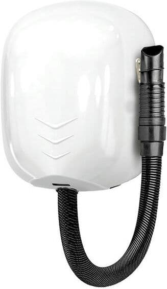 Medial Zefiro Pro Hair Asciugacapelli da parete inox bianco